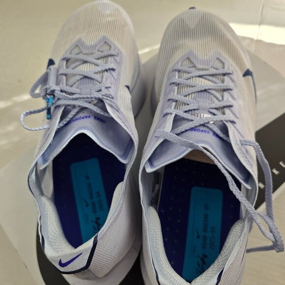 Nike VaporFly 4 Women’s Racing Sneakers – White/Blue – Size 10 - Picture 5 of 6
